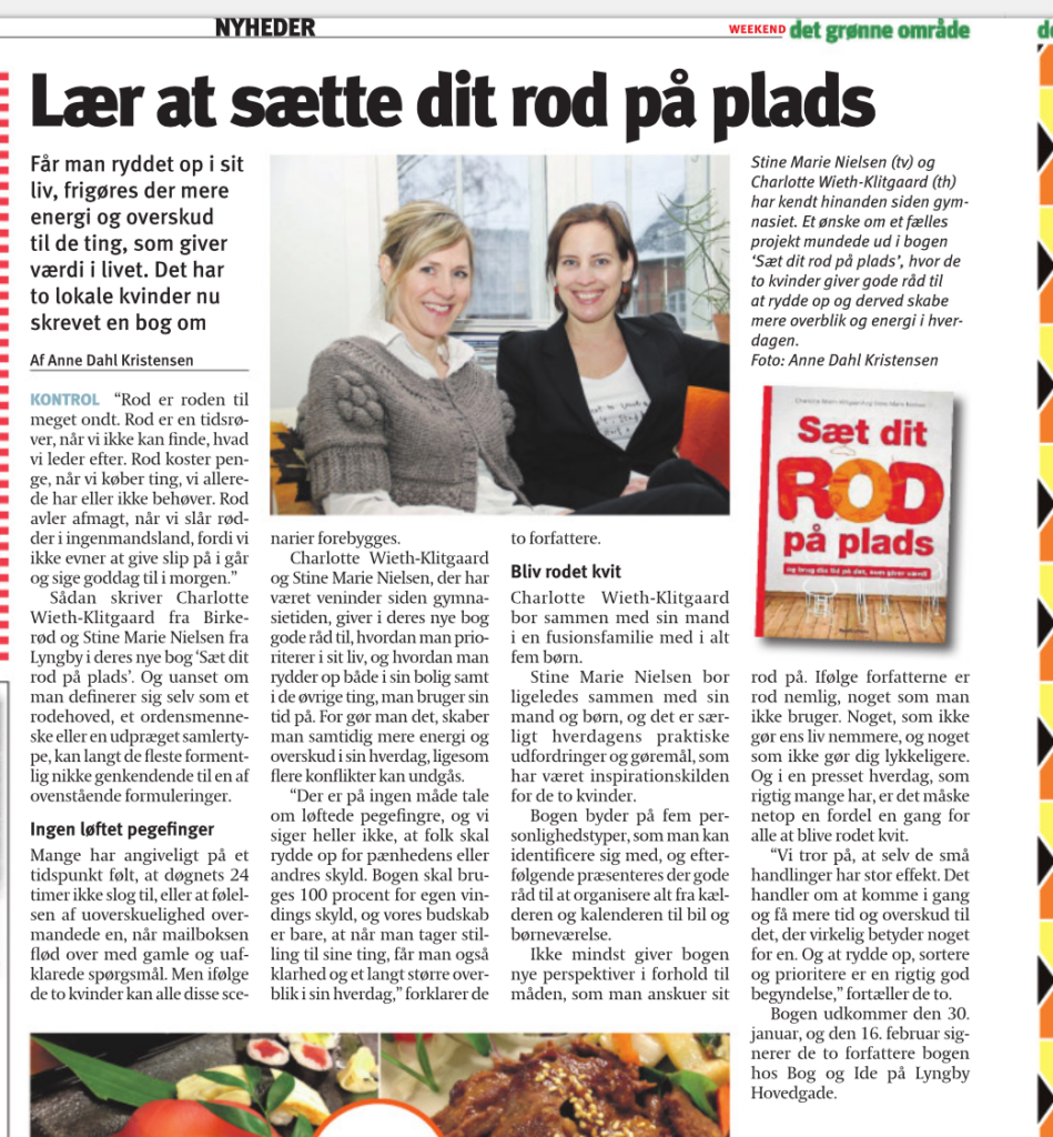 Lær at sætte dit rod på plads